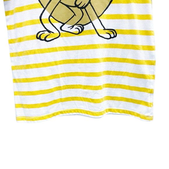 Disney Mickey & Co. Pluto Dog Yellow & White Striped Crewneck T-Shirt XS - Picture 4 of 10